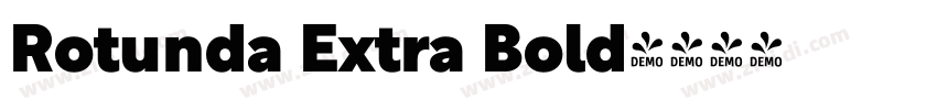 Rotunda Extra Bold字体转换